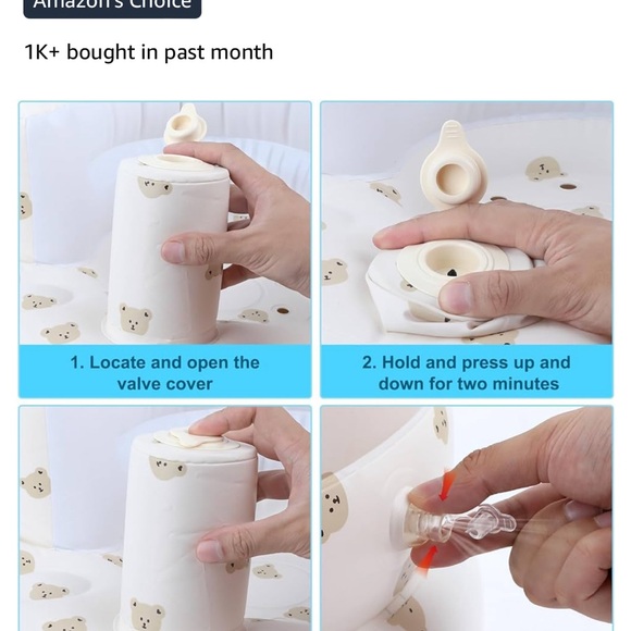 Inflatable travel baby seat - Picture 3 of 5